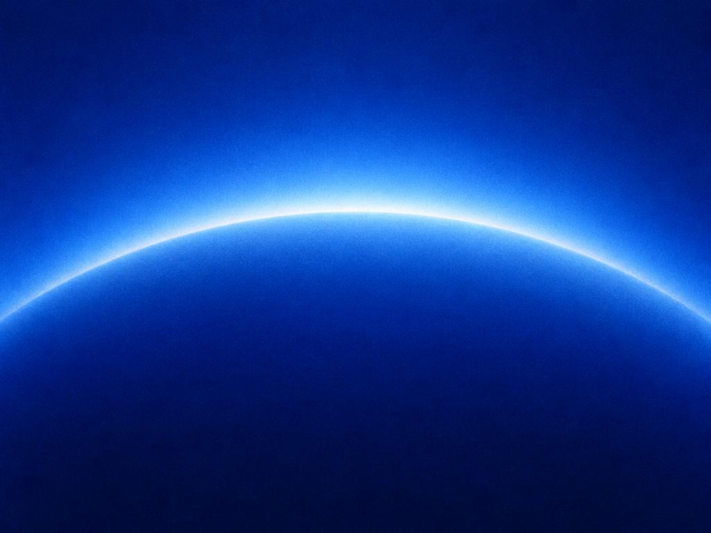 Arco de horizonte azul